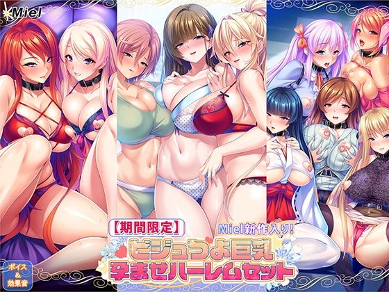 【期間限定】Miel新作入り！ビジュつよ巨乳孕ませハーレムセット【Norn/Miel/Cybele】
